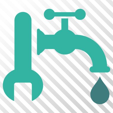 Sıhhi tesisat vektör simgesi