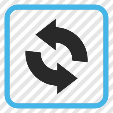 Vektör simgesi bir çerçeve içinde yenileme