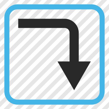 Vektör simgesi bir çerçeve içinde geri çevirmek