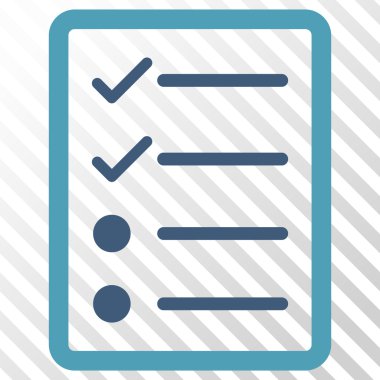 Denetim listesi sayfa vektör simgesi