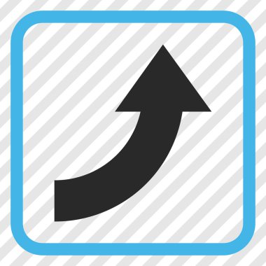 Vektör simgesi bir çerçeve içinde yukarı Döndür