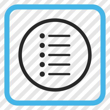 Öğeleri vektör simgesi bir çerçeve içinde