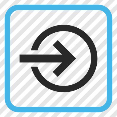 Alma vektör simgesi bir çerçeve içinde