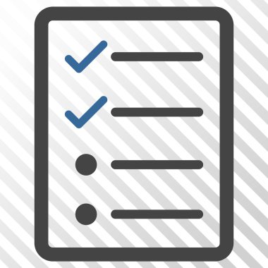 Denetim listesi sayfa vektör simgesi