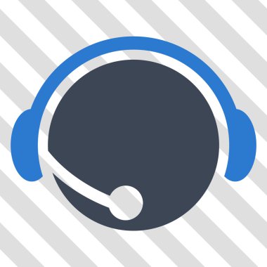 Çağrı merkezi operatör vektör simgesi