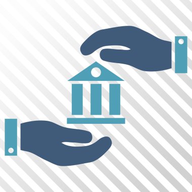 Banka hizmet vektör simgesi