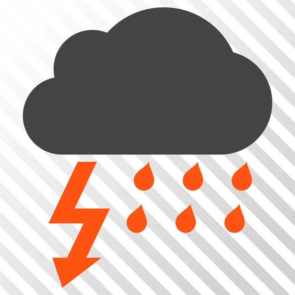 Thunderstorm Vector Icon — Stock Vector