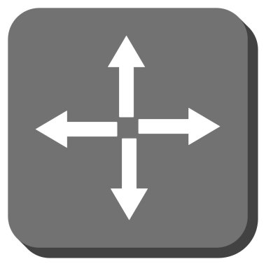 Oklar yuvarlatılmış kare vektör simgesini genişletin