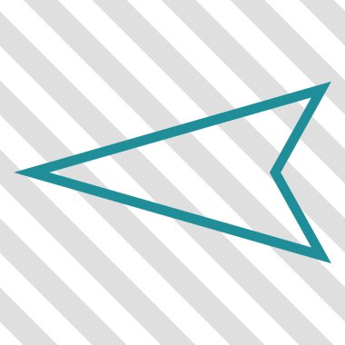 İşaretçi sol vektör simgesi