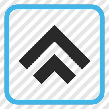 Vektör simgesi bir çerçeve içinde yukarı kayması