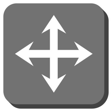 Oklar yuvarlatılmış kare vektör simgesini genişletin