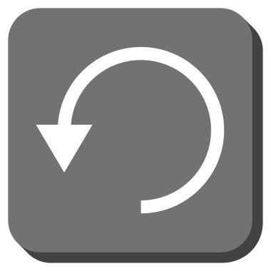 CCW yuvarlatılmış kare vektör simge döndürmek