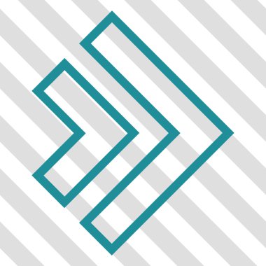 Yöne doğru vektör simgesi