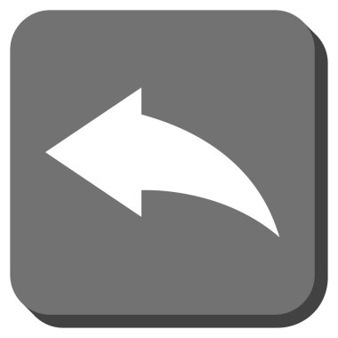 Yuvarlatılmış Kare vektör simgesi geri al