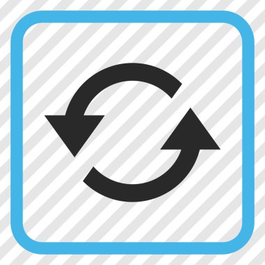 Oklar vektör simgesi bir çerçeve içinde yenileme