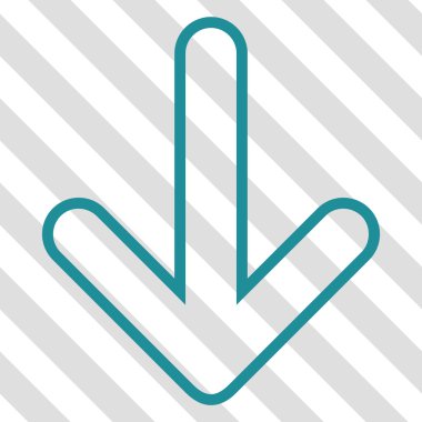 Vektör simgesi aşağı yönlü ok