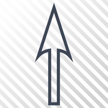 Vektör simge yukarı ok keskin