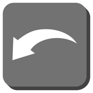 Yuvarlatılmış Kare vektör simgesi geri al