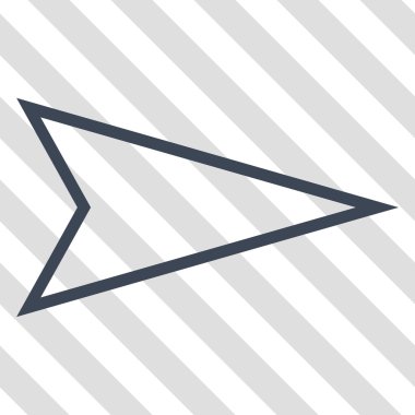 İşaretçi doğru vektör simgesi