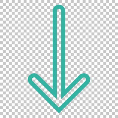 ok aşağı vektör simgesi