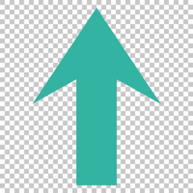 Yukarı Oklu Vektör Simgesi