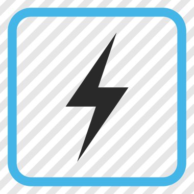 Elektrik vektör simgesi bir çerçeve içinde