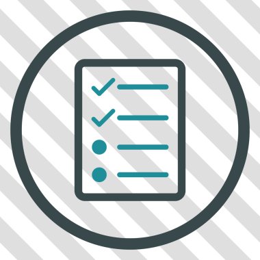 Denetim listesi sayfa vektör simgesi