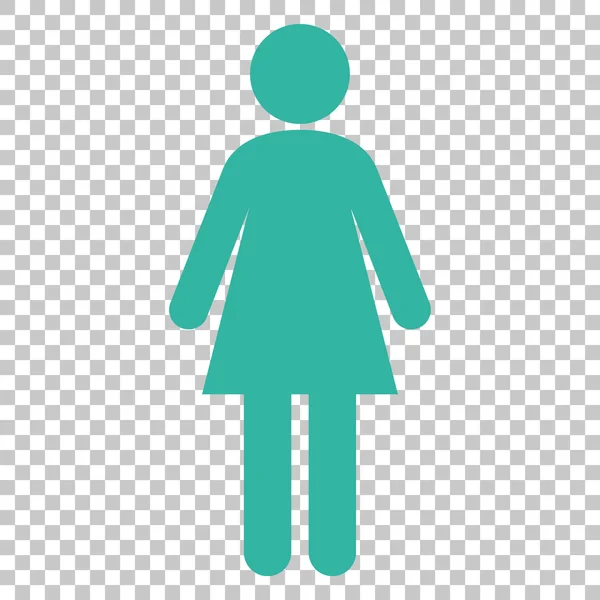 Vrouw vector pictogram — Stockvector