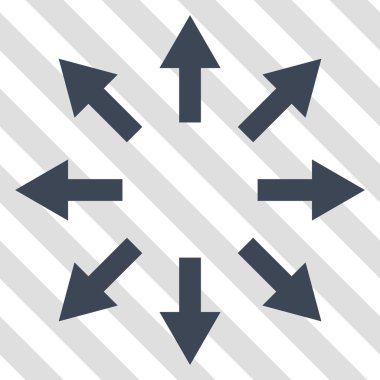 Radyal okları vektör simgesi