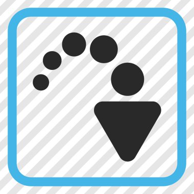 Vektör simgesi bir çerçeve içinde Yinele