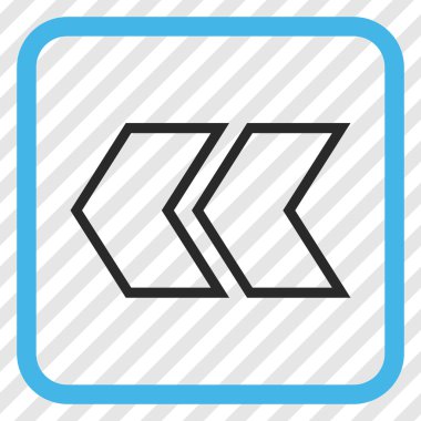 Shift Sol vektör simgesi bir çerçeve içinde