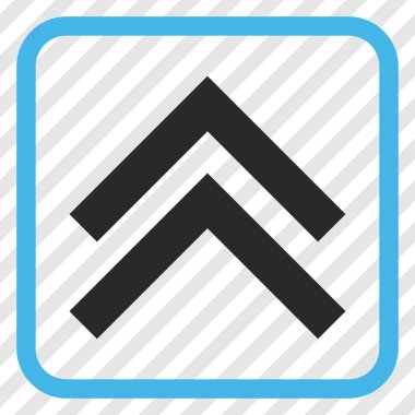 Vektör simgesi bir çerçeve içinde yukarı kayması