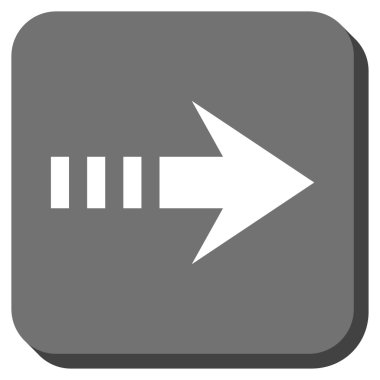 Kare vektör simgesi sağ yuvarlak göndermek