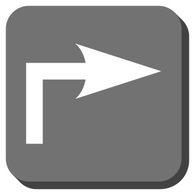 Doğru yuvarlatılmış kare vektör simge açmak