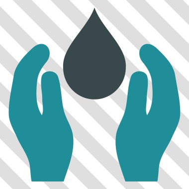 Su bakım vektör simgesi