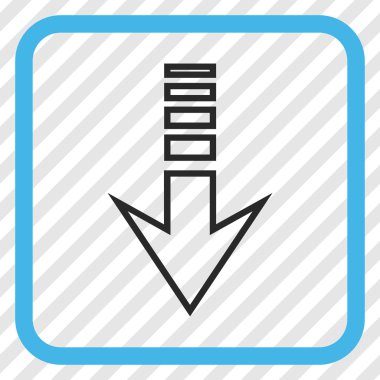 Vektör simgesi bir çerçeve içinde gönderin