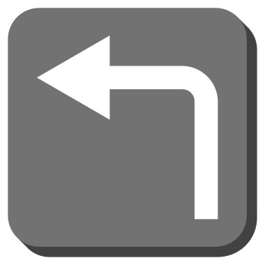 Sol yuvarlak kare vektör simge açmak