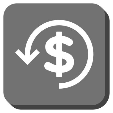 Yuvarlatılmış Kare vektör simge iade