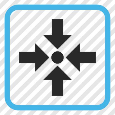 Oklar vektör simgesi bir çerçeve içinde küçültmek