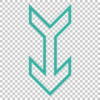 ok aşağı vektör simgesi