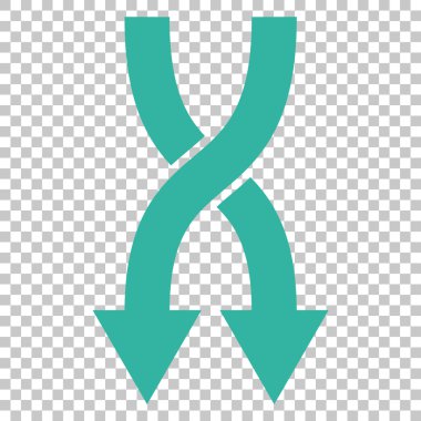 Vektör simgesi aşağı okları shuffle