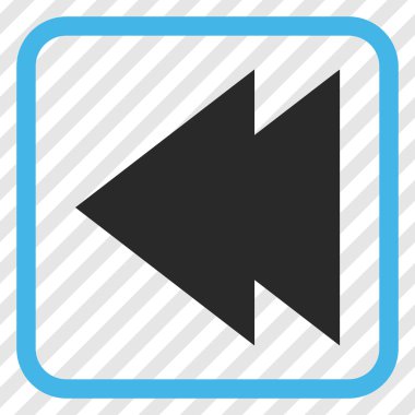 Sol vektör simgesi bir çerçeve içinde hareket