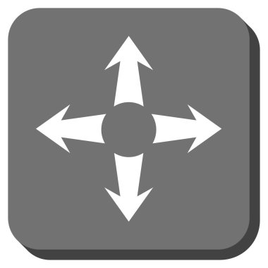 Oklar yuvarlatılmış kare vektör simgesini genişletin