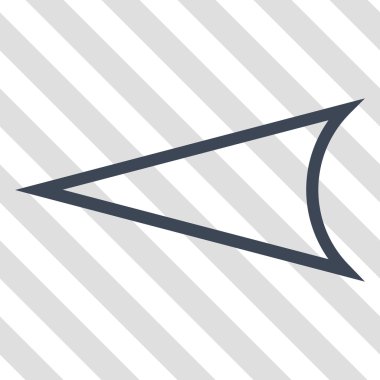 Ok ucu sol vektör simgesi