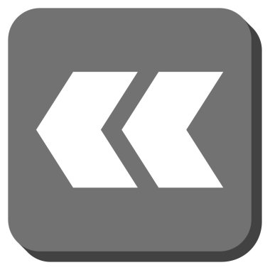 Sola kaydırma yuvarlak kare vektör simgesi