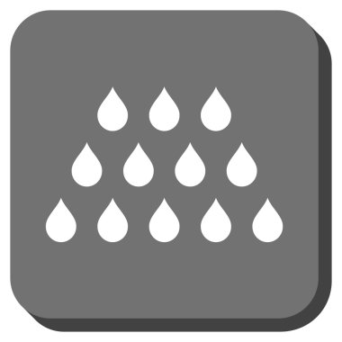 Damla yuvarlatılmış kare vektör simgesi