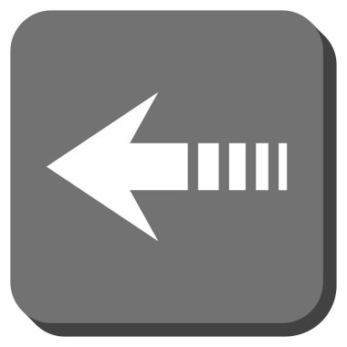 Kare vektör simge sol yuvarlak göndermek