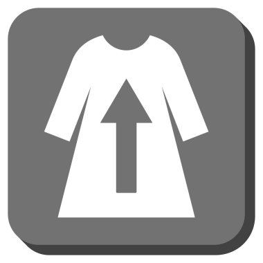 Kadın elbise yuvarlatılmış kare vektör simge al