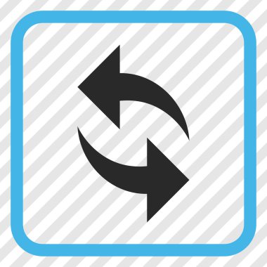 Vektör simgesi bir çerçeve içinde yenileme