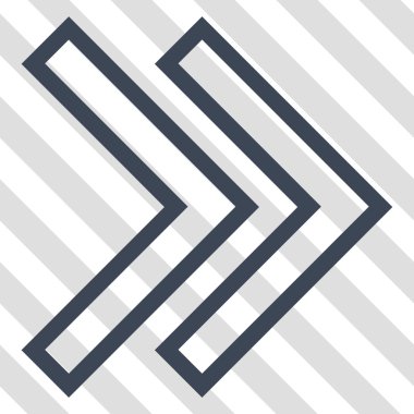 Üst karakter doğru vektör simgesi